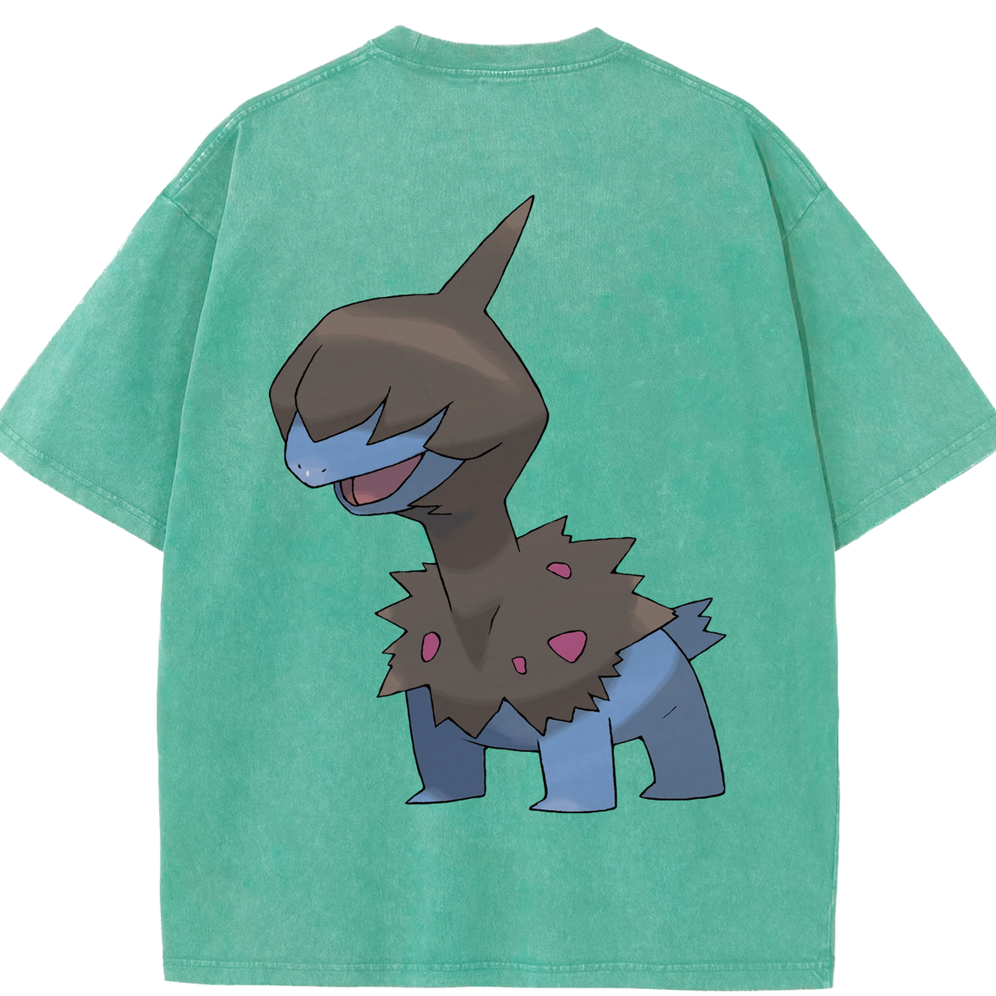 （画像用） ポケットモンスター Pokémon 綿100% ヴィンテージ風 半袖Tシャツ（背面プリント）